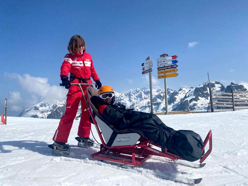 Séjour thérapeutique Handi-ski Evasion 2022 Photos © DR Association Robert-Debré